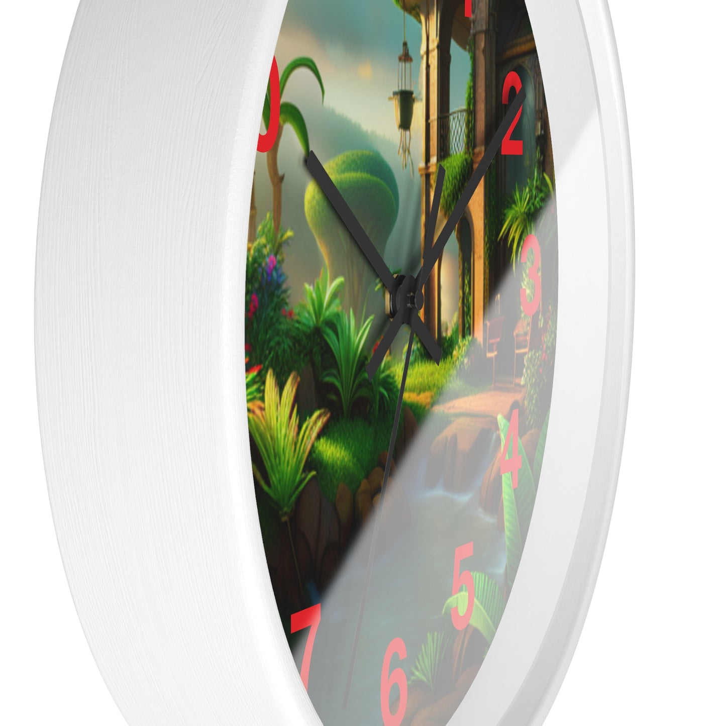 Lush Jungle Wall Clock