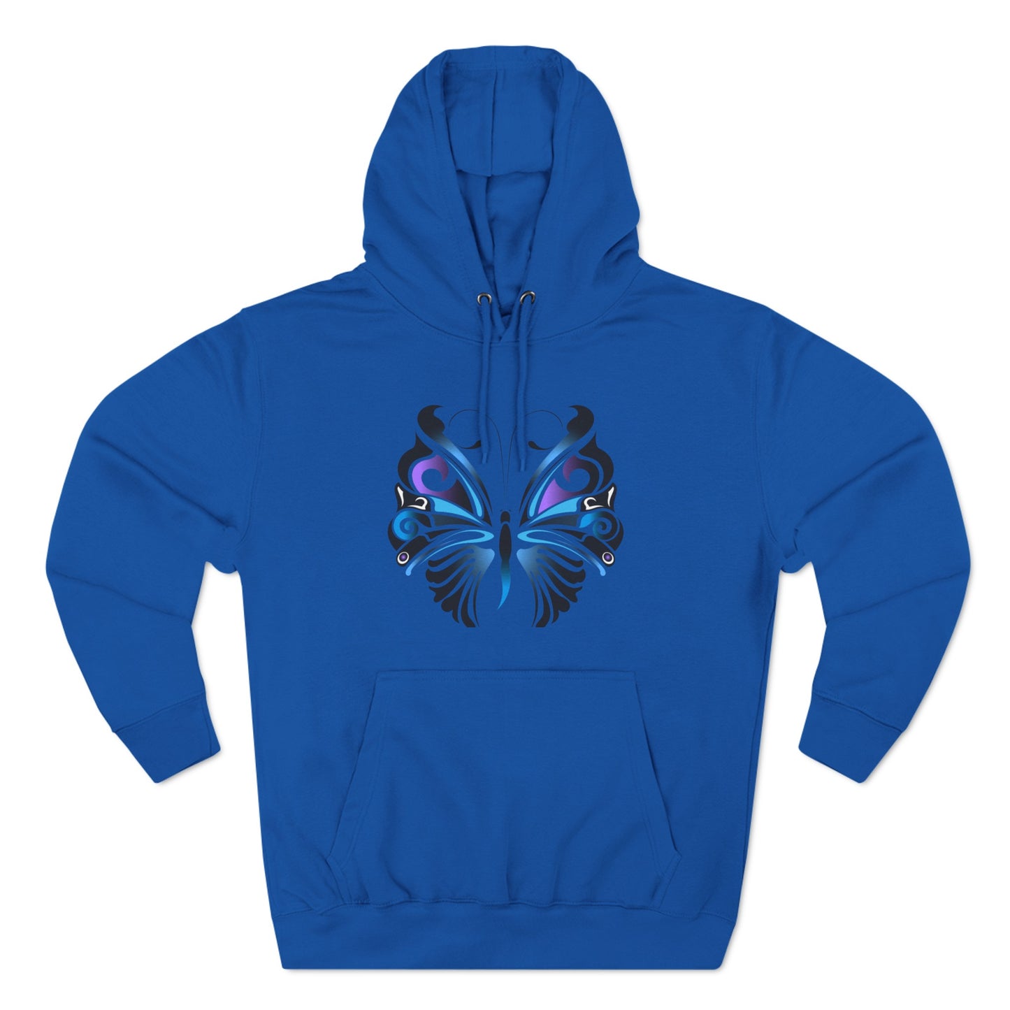 Butterfly Three-Panel Fleece Hoodie