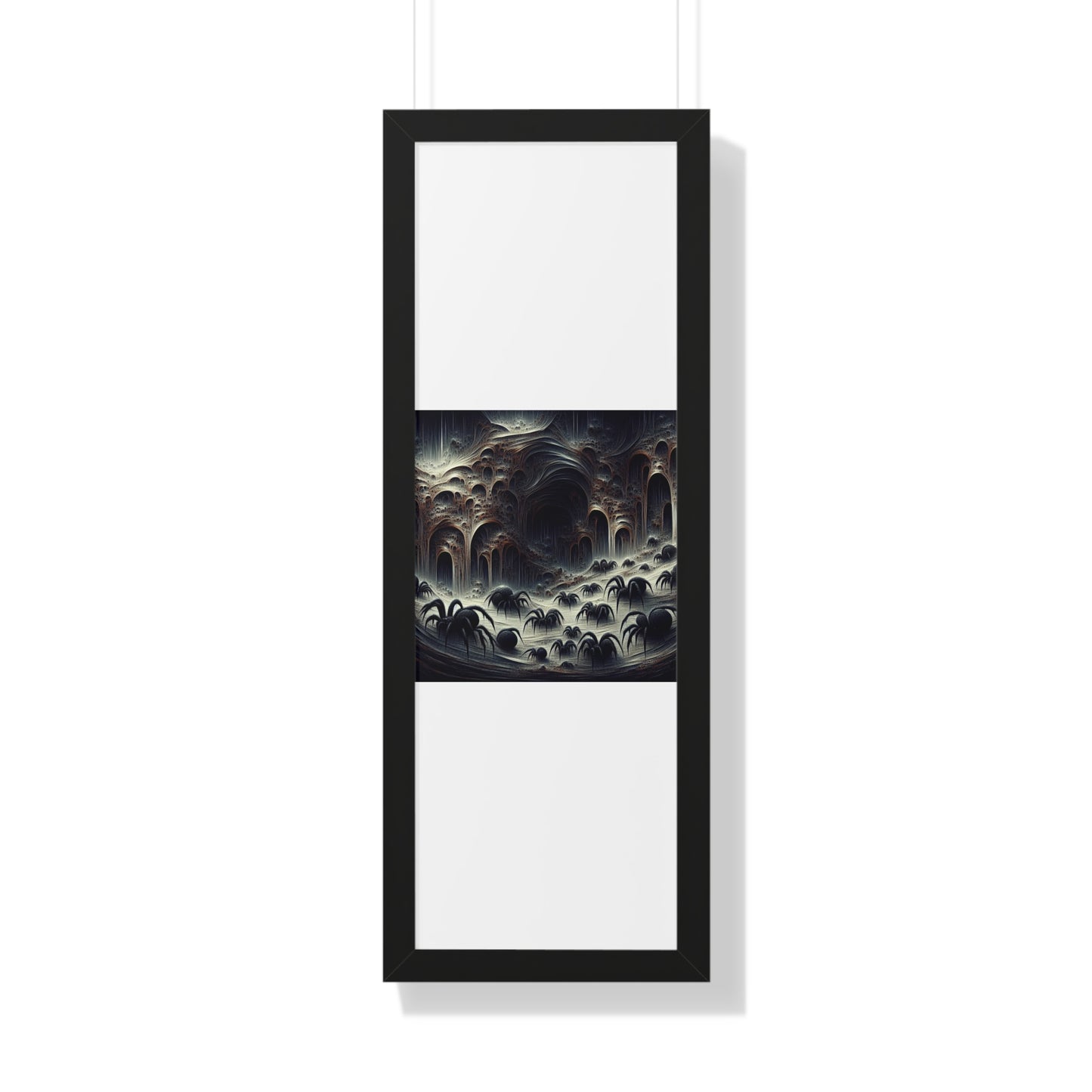 cavern of spiders Framed Vertical Poster