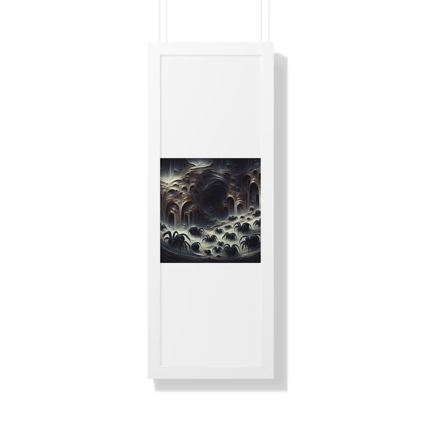 cavern of spiders Framed Vertical Poster