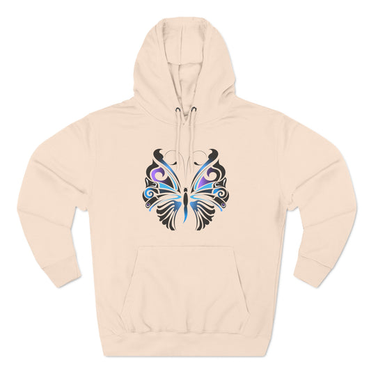 Butterfly Three-Panel Fleece Hoodie