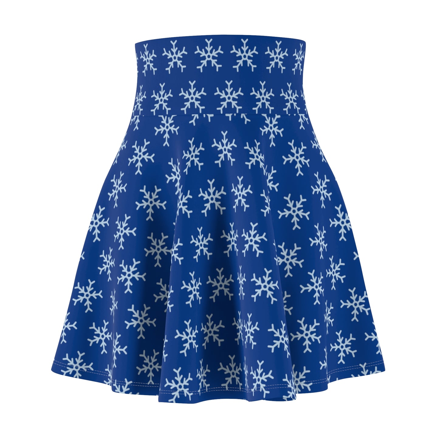 Snowflakes Women's Skater Skirt (AOP)