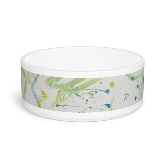 Abstract Art Pet Bowl