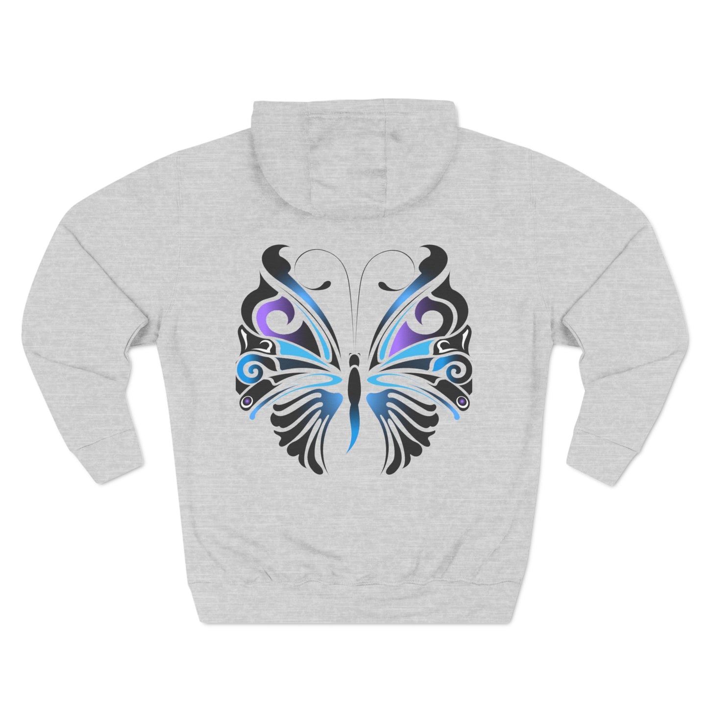 Butterfly Three-Panel Fleece Hoodie